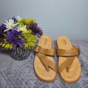 NEW!!! Clarks Collection Brynn Madi Sandals, Tan, Adjustable – Size: 6.5M